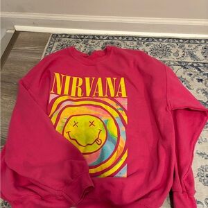 Gildan Heavy Blend Sweatshirt in Pink and Yellow